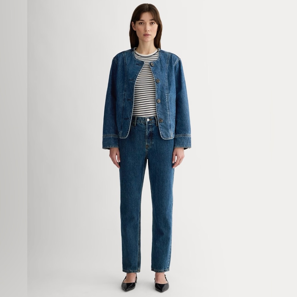 EVERLANE • The Curvy 90’s Cheeky Straight Jean in Deep Atlantic